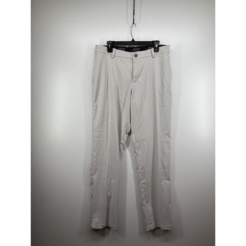 Nike Flex Pants Mens Golf Light Beige 34x32 Dri-FIT AJ5489-072 Stretch Logo
